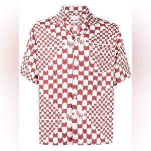 Rhude Rayon Checker Button Up